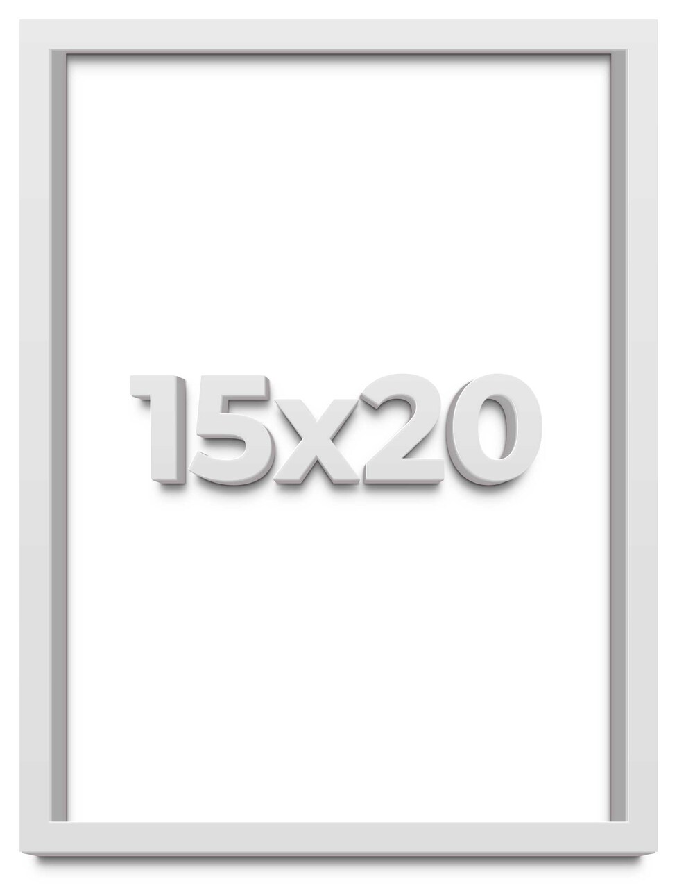 15x20 Shadow Box 1.5" Depth Picture Frame with UV-Resistant Acrylic & Acid Free Backing, Available in 5 Finishes - Black, Brown, Gold, Silver, White